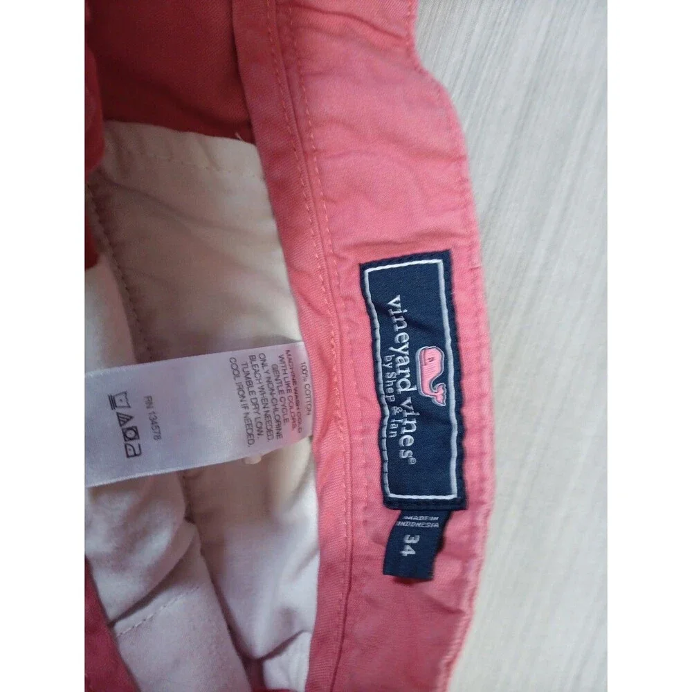 Vineyard Vines Shorts Mens Size 34 Pink Golf  Casual *See Pictures For Condition